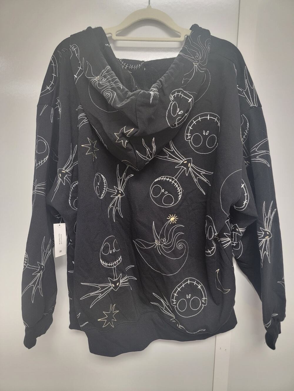 NWT NIGHTMARE BEFORE CHRISTMAS Full Zip up Hoodie XXL 0158-60